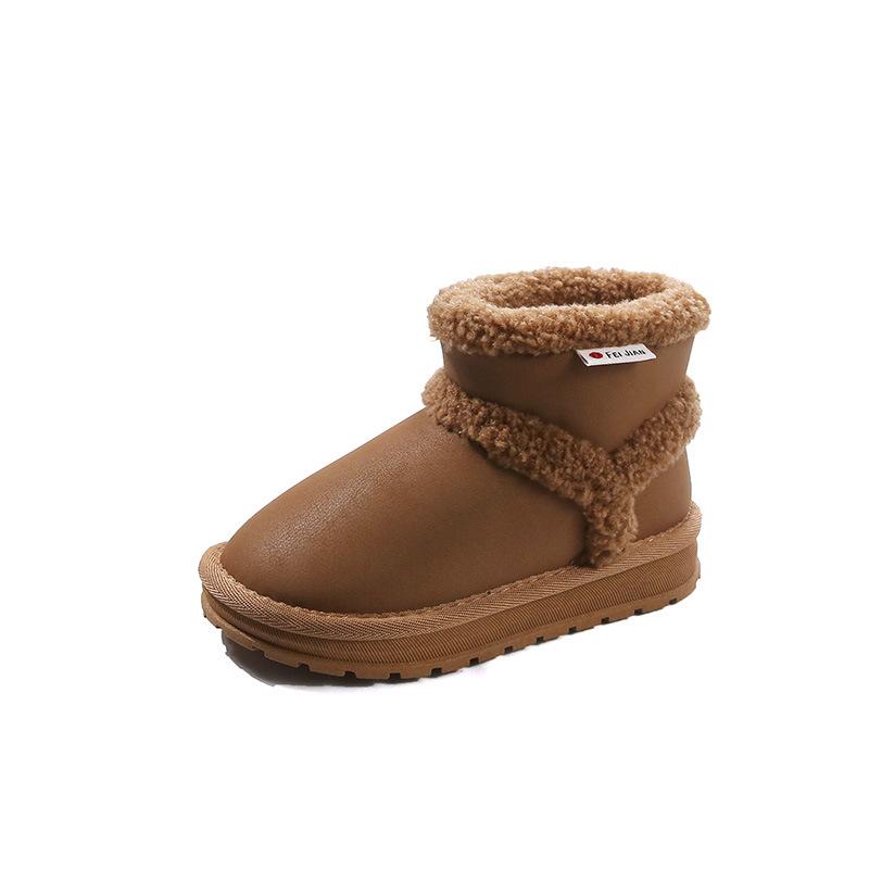 2024 Winter-Schneestiefel für Kinder – Warmer Samt, Kurzer Stil für Jungen & Mädchen, Kleinkind Outdoor Baumwollschuhe