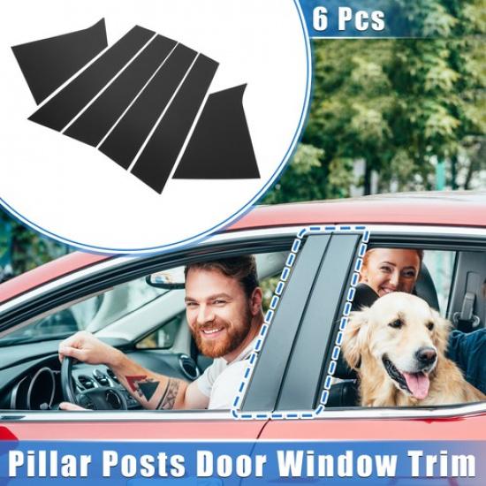 

6pcs Pillar Posts Door Window Trim Cover for Chevrolet Malibu 2016- Black