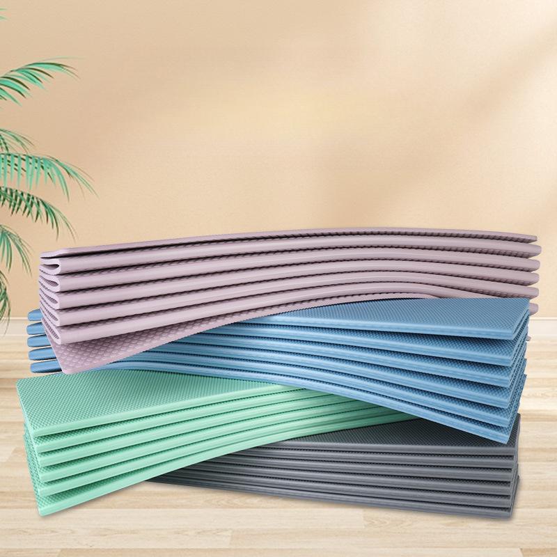 Triple Fold Fitness Mat for Men's Training Sit Up Floor Mat Household Anti Slip Fitness Exercise Mat Household Foldable Thickened Yoga Mat