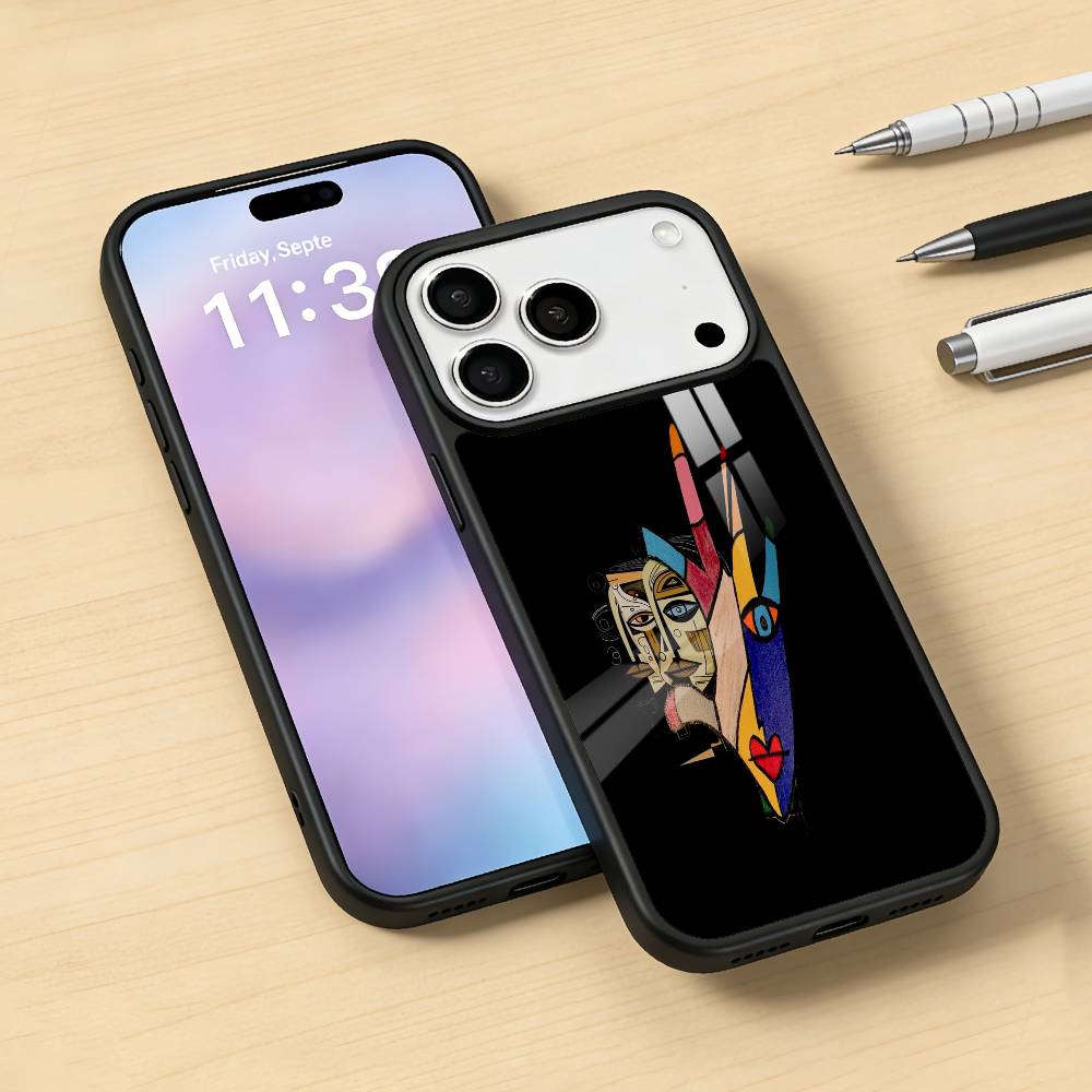 P-Picasso Abstract Art Painting Phone Case For iPhone17,16,15,14,13,12,Pro,Max,Magnetic For Magsafe Wireless Charging iPhone11