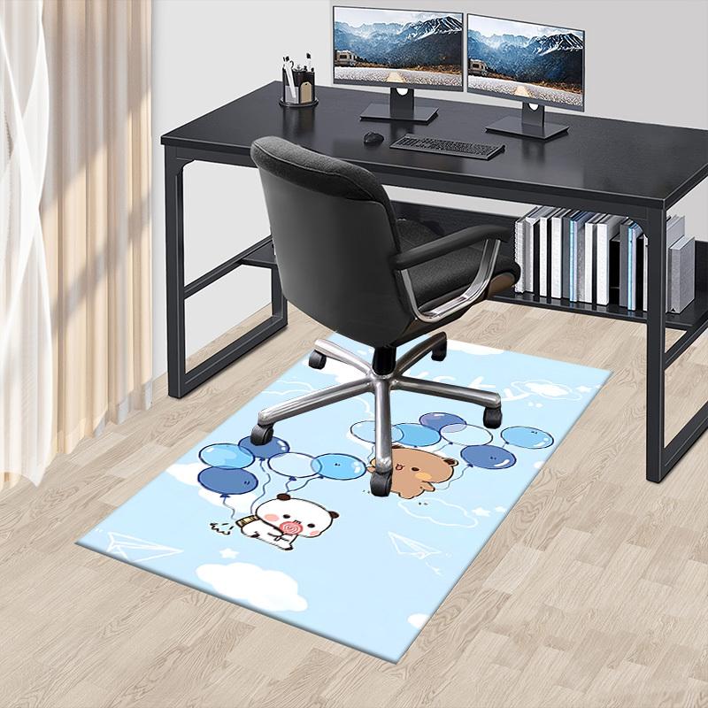 1PC Bear Balloons Carpet Office Rug Mat Home Decor Area Carpet Festival Gift Office Desk Chair Carpet Longlasting Material
