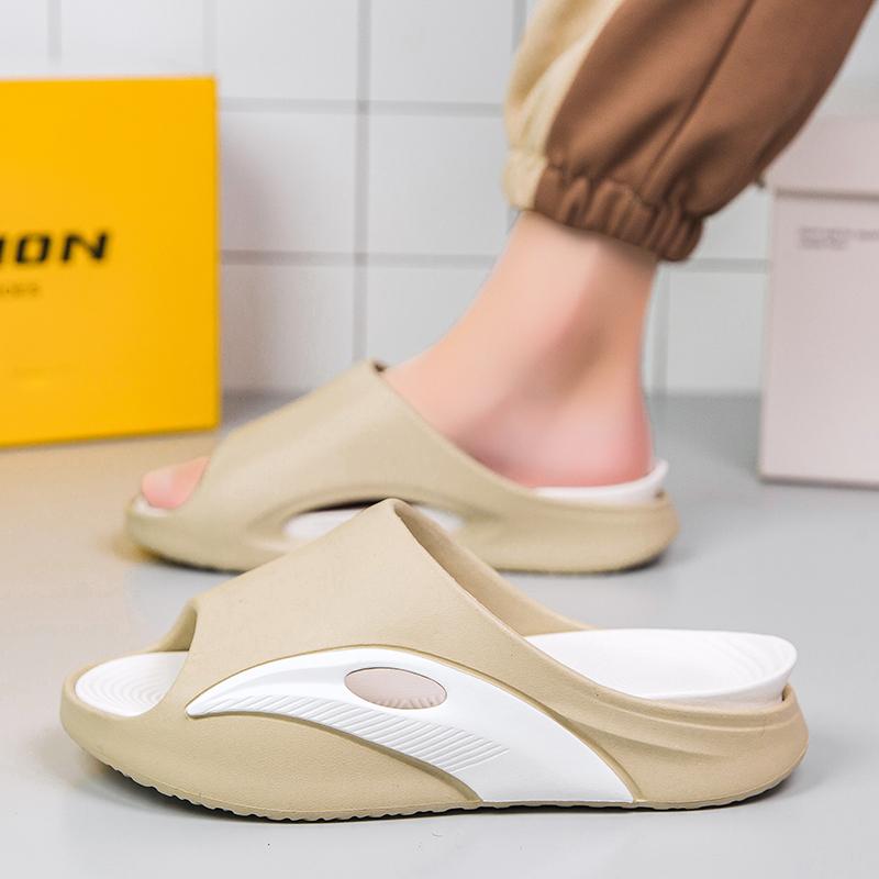 

МодаМода Мужские Летние Мягкие Тапочки Толстая Платформа уличные Мужские Домашние Нескользящие Противоскользящие мужские Амортизирующие Шлепанцы мужские пляжные тапочки 44-45 хаки