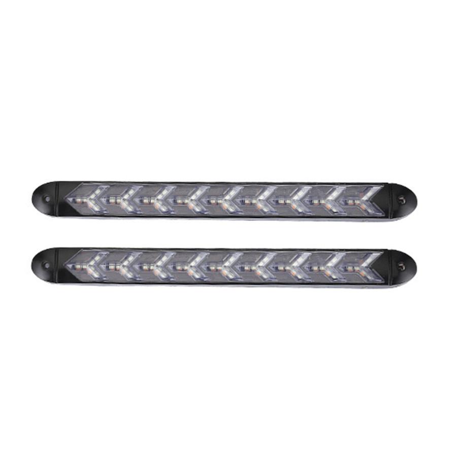 

2 Pcs Flexible Xenon White LED Car Headlight Strip DRL Light Strip Waterproof