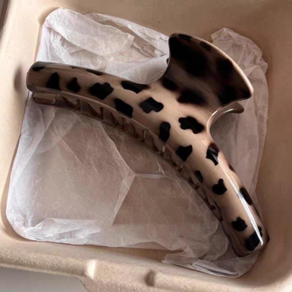 Large Hair Clip Leopard Print Barrette New Hair Claw Clip  Headdress B