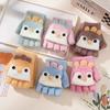 Cartoon Baby Chick Unisex Flip-Top Warm Gloves for Kids - Autumn/Winter