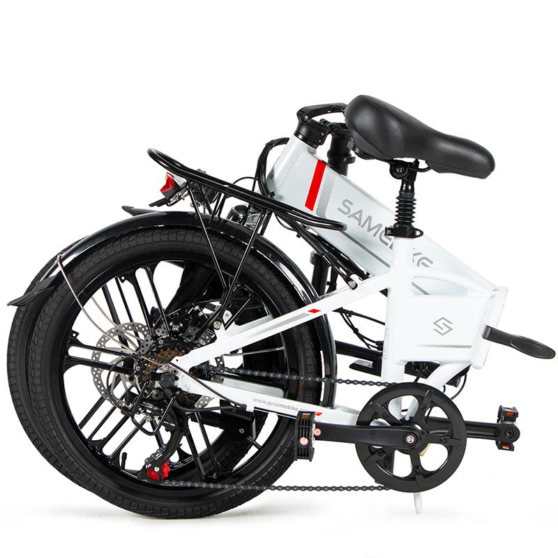 SAMEBIKE 20LVXD30-II Electric Bike 20" Folding Electric Moped Bike 350W Motor 48V 10Ah Battery