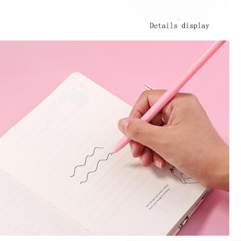 10Pcs Japanese and Korean Girl Heart Cartoon Unicorn Neutral Pen Student Signature Pen Writing Exam Pen Office Black Water Pen
