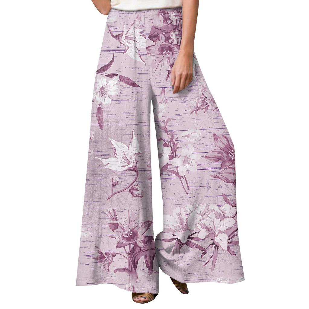 Women's Fashion Trend Printed Casual Loose Street Straight Leg Pants