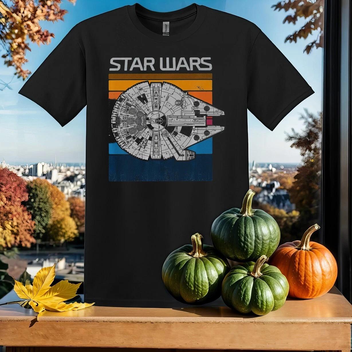 Star Wars Millennium Falcon Top T-shirt T shirt Men Women Unisex Tshirt SY759 XL