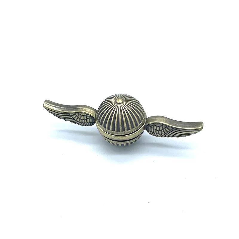 Fidget Spinner Toys Golden Snitch Metal Anti Stress Hand Spinner Toys Spinning Gyro Finger Rotation Gyroscope Toy For Kids Adult