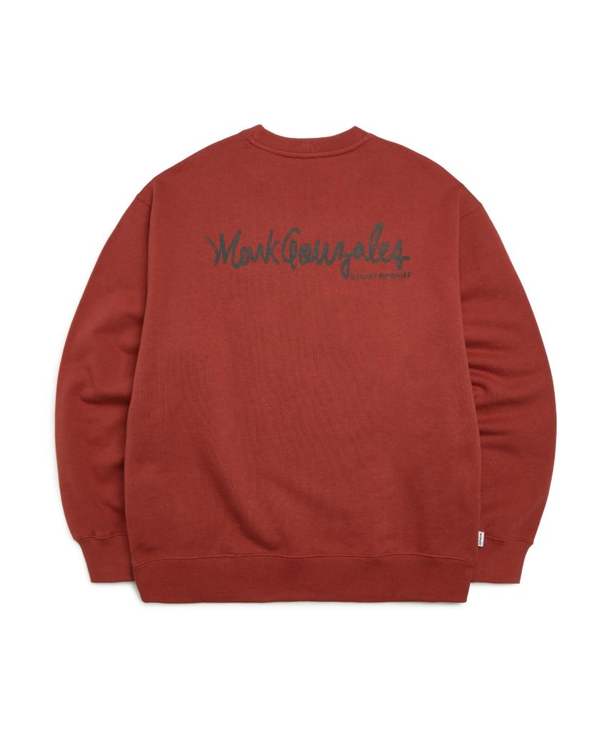 MARK GONZALES Angel Wappen Sweatshirt - Red
