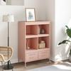 VidaXL Buffet Haut, Armoire avec Pieds et Compartiments, Meuble de Rangement, Organisateur de Salle de Séjour, Rose 843103