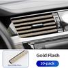 Car Vent Outlet Trim Strip 10 PCS Car-Vent Outlet Moulding Trims Auto Air Conditioner Decoration Strips for Vent Outlet Vehicle AirVent Outlets Cover