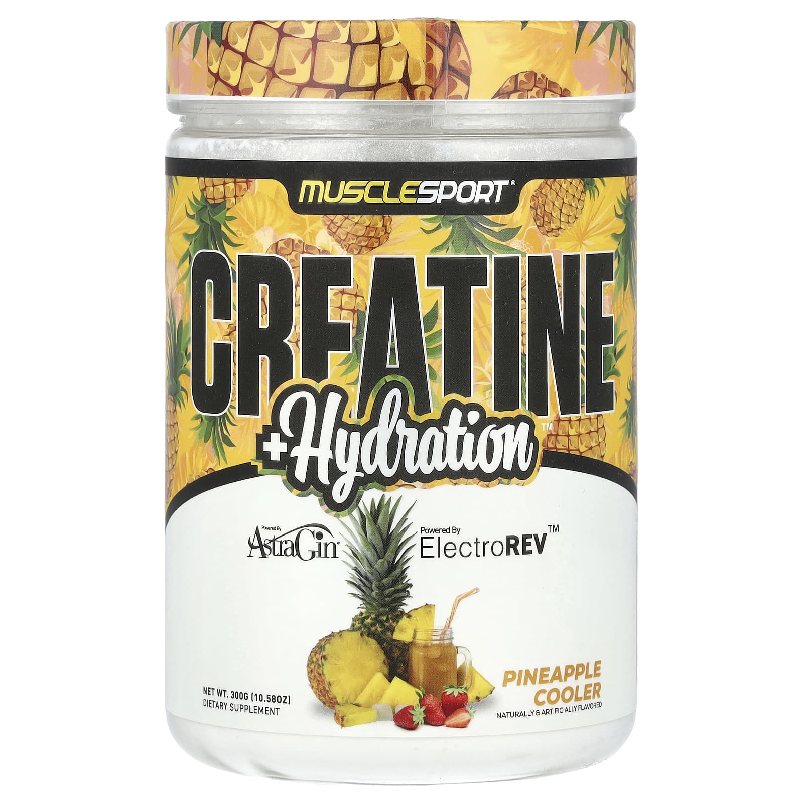 

Creatine + Hydration, Pineapple Cooler, 300G(10.58Oz)