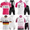 Retro Team T Radtrikot Set Herren Vintage Radbekleidung Sommer Klassisch Rennrad T-Shirts Anzug Fahrrad Trägerhosen