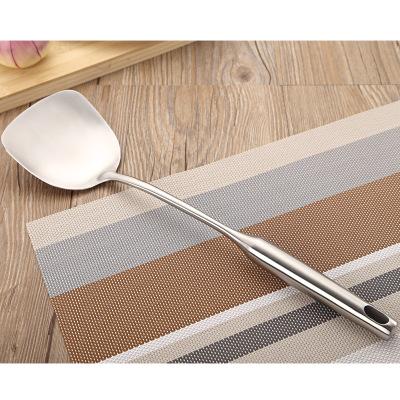 

304 Stainless Steel Turner And Soup Ladle Silver Ladle Spoon Cooking Tool Set Long Handle Big Kitchen Cooking Utensil Wall Hang