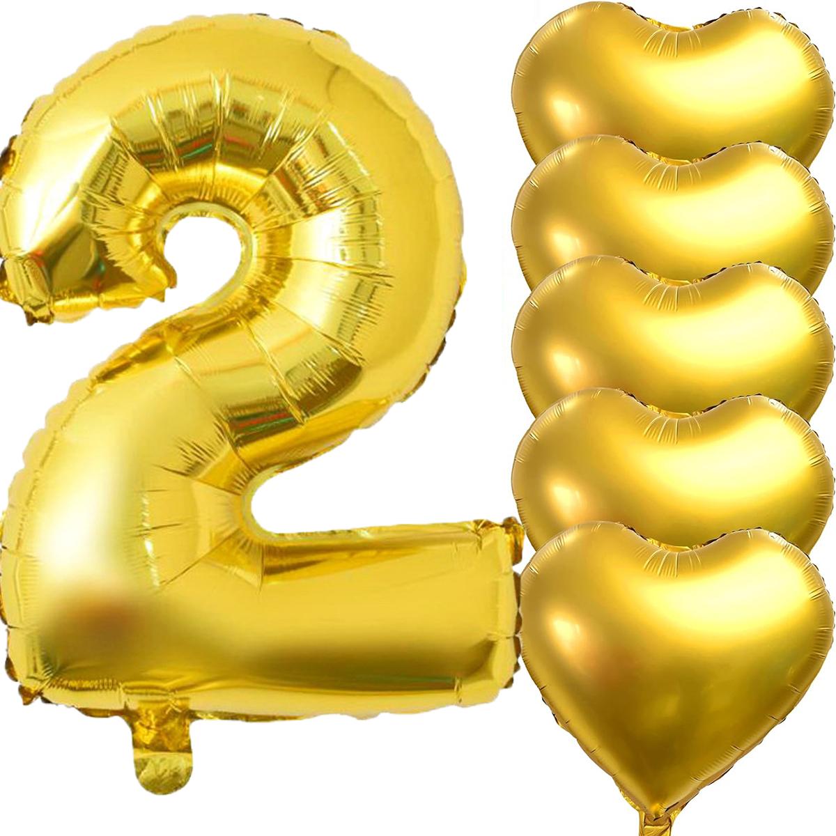 

6 шт. воздушные шары с номерами 32 дюйма, золотые, очень большие, из фольги, гигантский гигантский гелий, майларовый металлический воздушный шар с номерами, воздушные шары в форме сердца для вечеринки по случаю дня рождения