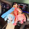 Klassische Anime Hatsune Miku Figur Modell Spielzeug Schlüsselanhänger Süßes und Schönes Mädchen Dekorative Rucksack Anhänger Kleines Geschenk