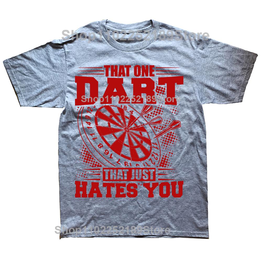 Lustiger Dartspieler Dartspieler Der Eine Darts T-Shirts Grafik Baumwolle Streetwear Kurzarm Geburtstagsgeschenke Sommerstil T-Shirt Männer