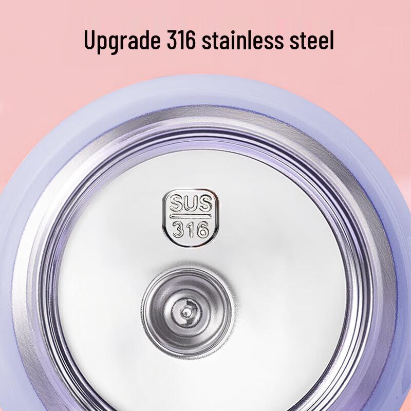 TAFUCO 480ml 316 Stainless Steel Double-Lid Insulated Straw Cup