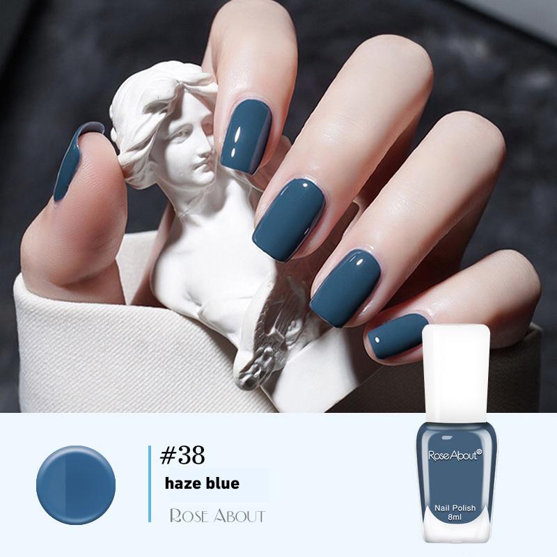 

40 цветов, лак для ногтей без запекания на водной основе, блестящие блестки, долговечный, разрываемый, здоровый, отрываемый, быстросохнущий, телесный лак для ногтей