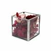 Square Transparent Glass Jewelry Box - Ring, Ear Stud, Earring, and Necklace Organizer