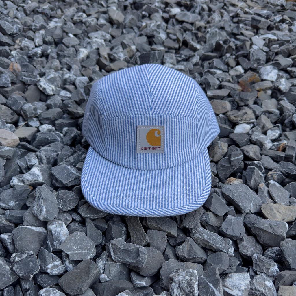 

Carhartt Retro Cottonblend Cap With Extended Brim For Sun Protection Blue White