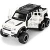 Toy Car 1/24 Land Rover Defender Six Wheels Off Road Pickup Car Model,Pull Back Diecast Truck Collectible Truck with Sounds  Lights for Kids Adults
