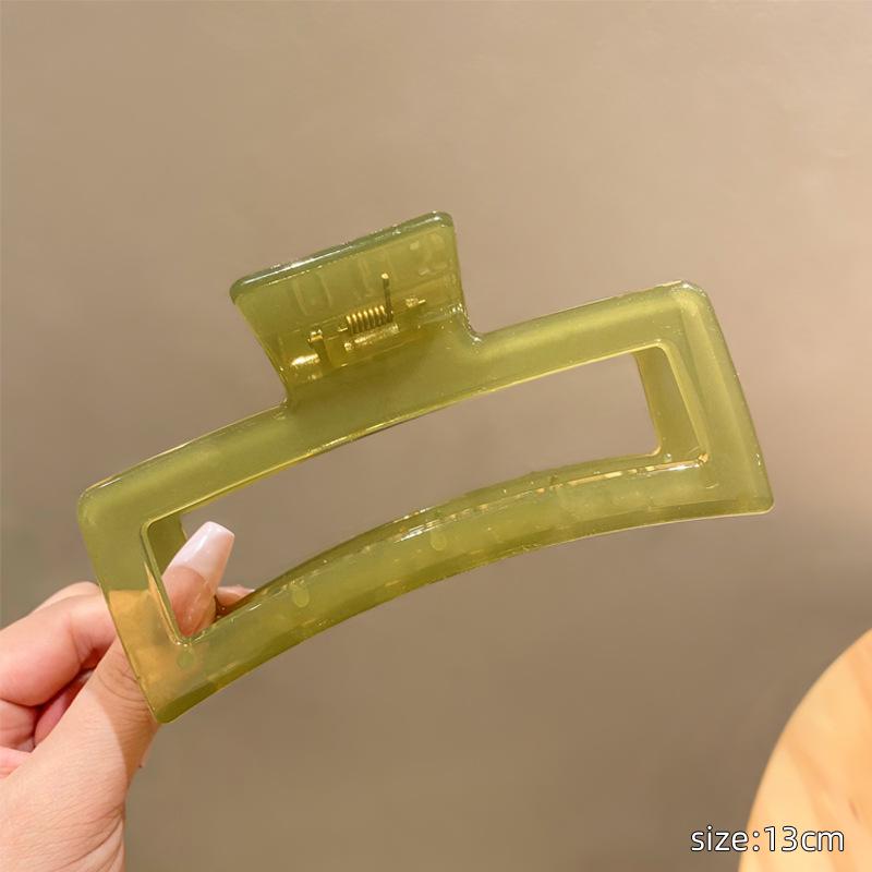 Exquisite Acrylic Claw Clip for Thick Hair - Large High-End Shark Hairpin