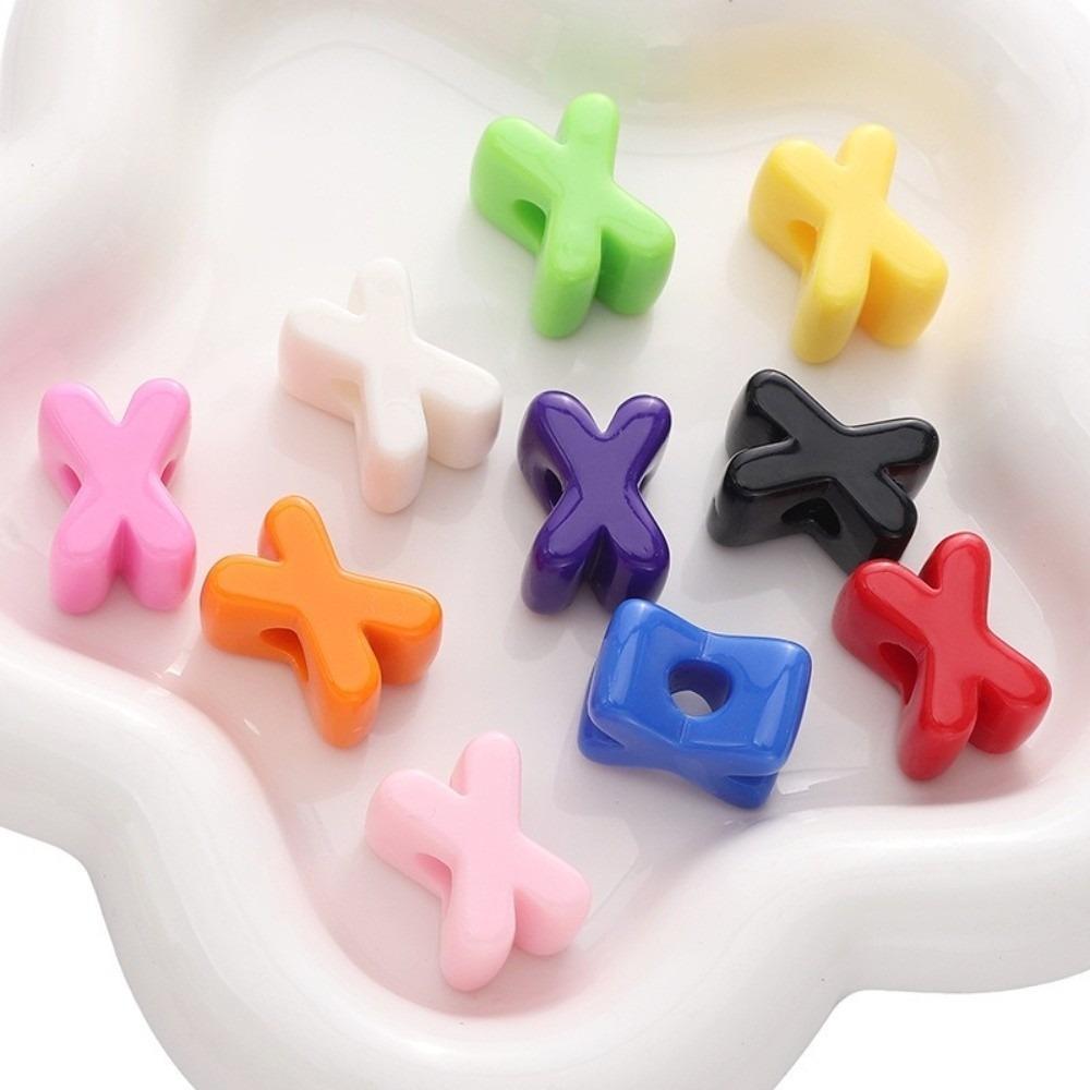10PCS Colorful Loose Beads DIY DIY Jewelry Making Kit New 26 Letter Beads  DIY Bracelet Keychain