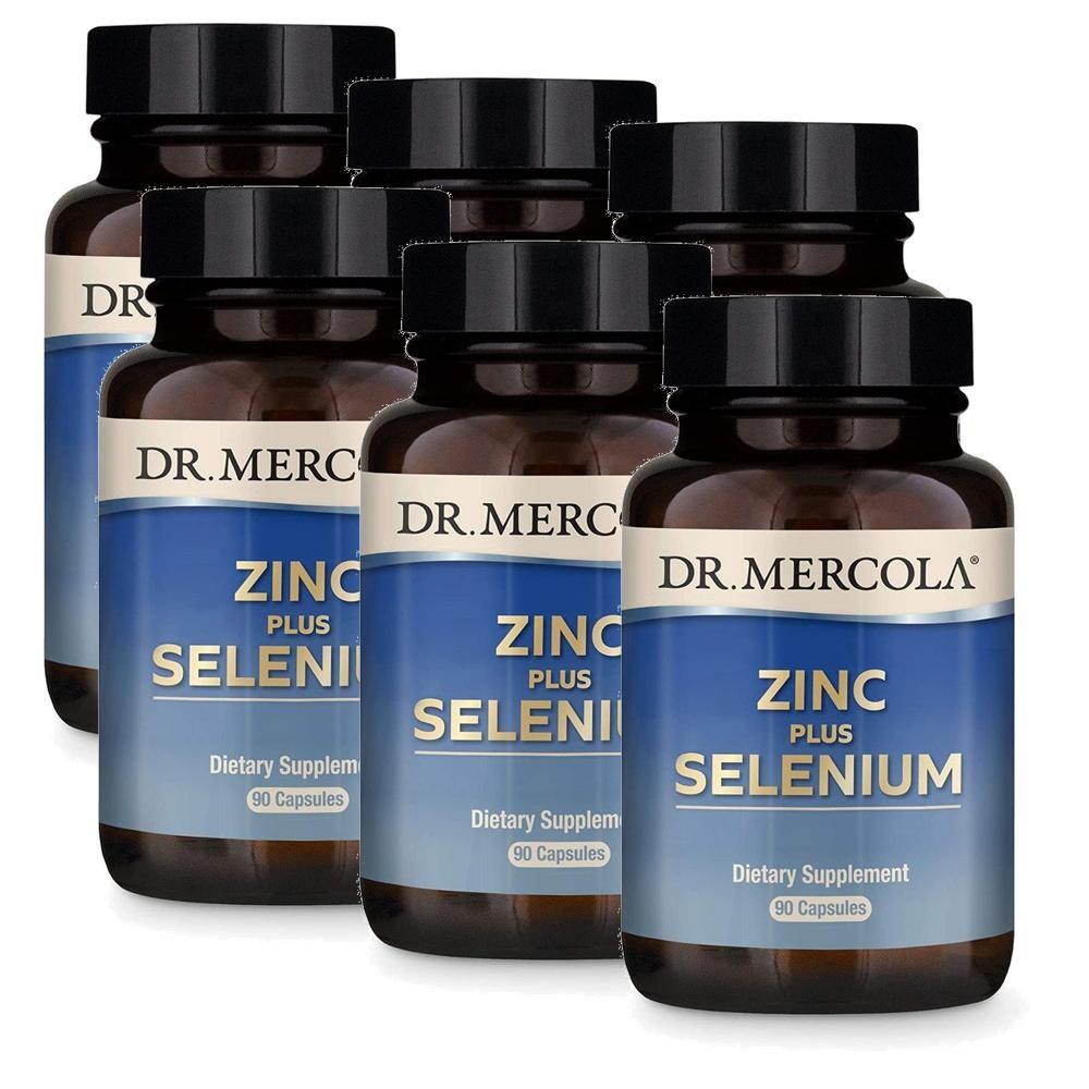 Dr. Mercola Zinc Plus Selenium 90 Capsules 6 Packs (6 pcs)