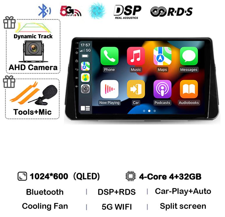 Android 14 Carplay Auto Car Radio For Nissan Kicks P15 2017-2021 Multimedia Video Player Navigation GPS Stereo Head Unit 2din 4G