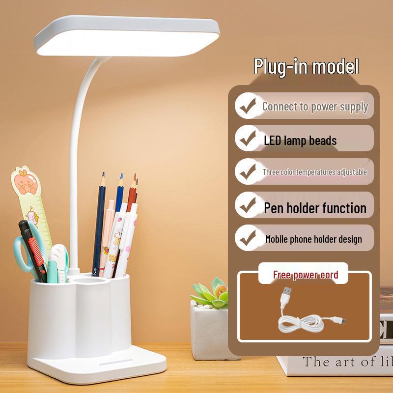 

Перезаряжаемая светодиодная сенсорная лампа для учебы с защитой глаз для общежитий и прикроватных тумбочек