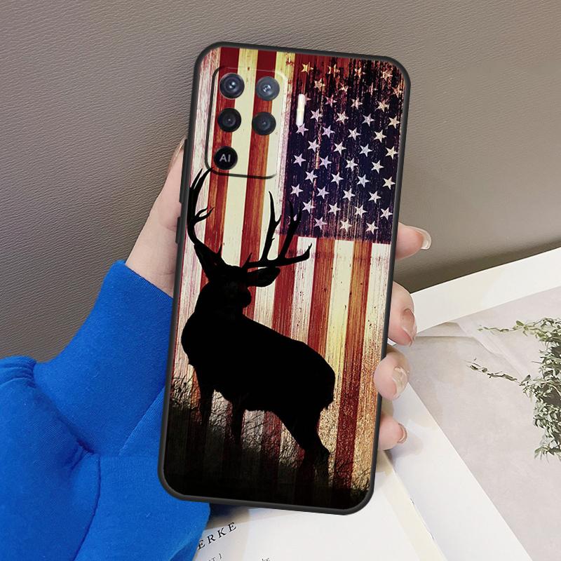 Deer Hunting Camo Case For OPPO A5 A9 A31 A53 2020 A53S A1K A15 A16 A52 A72 A92 A83 A91 A54 A74 A94 Coque