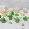 Cactus Scented Candle Mold for DIY Succulent, Plaster, Resin, and Fondant Crafting