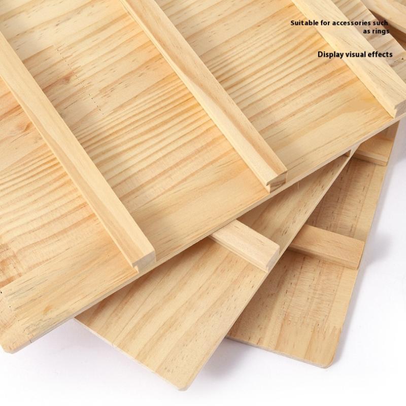 Ohrring-Aufsteller aus Holz 3/4/5 Ebenen Schmuck Ohrring-Aufsteller Holz Ohrringkartenhalter Für Zuhause Laden Organisation