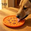Slow Lick Feeding Mat Pet Food with Strong Suction Cup, Bone Paw Print Design Dog Eating Bowl Accessory Mat, for Preventing Choking Feeder