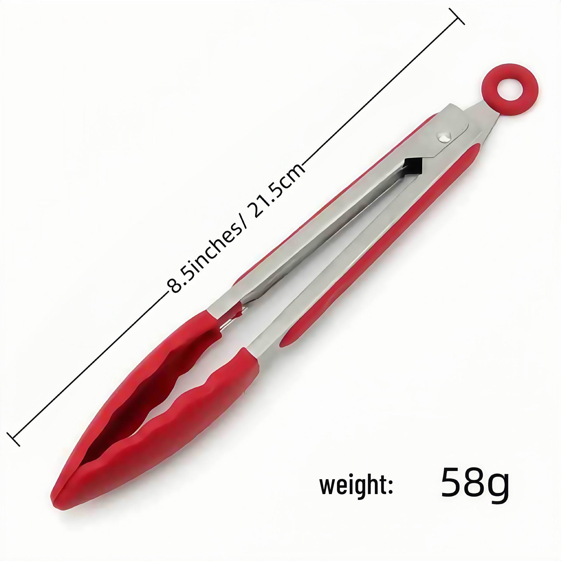 

Black Silicone High-Temp Resistant Kitchen Frying Steak Clip