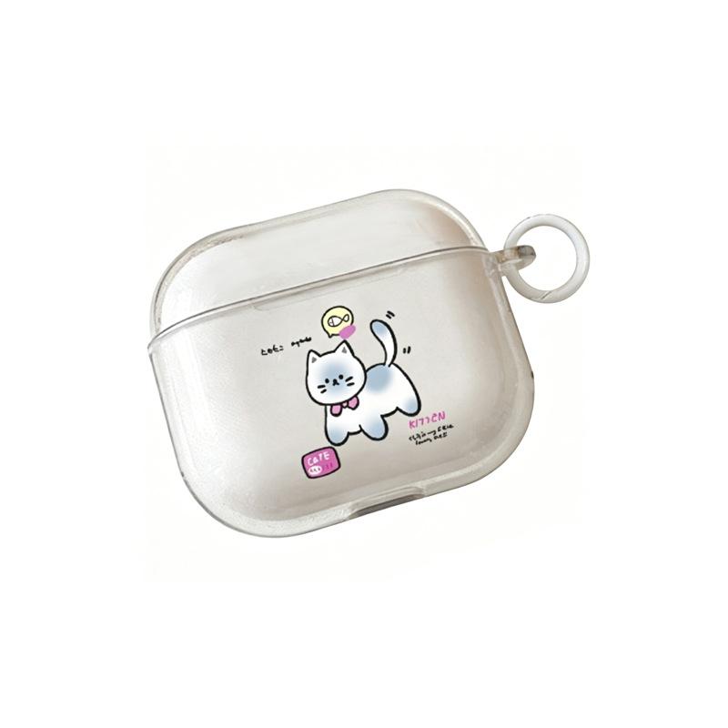 Cat Wants To Eat Fish for Apple AirPods 1 /1/1 Generation Protective Case Cover Pro Bluetooth Headset Soft Case