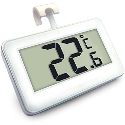 Termômetro digital para geladeira Mini termômetro digital LCD Temperatura-20 a 60 °C Leitura diária Tela ACL Máx. mín. Função de gravação Ideal para