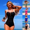New European & American Style One-Piece Swimsuit — Women's Sporty, Best-Selling Bikini Swimwear 0803