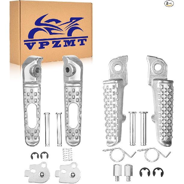 Front Rear Foot Pegs Fits for 2004-2012, 2003-2006, 2008-2012 (front+Rear)-White