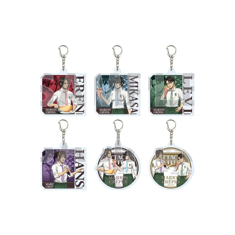 TV Anime on The Final Season 01 Acrylic Keychain Complete Set of  Attack Titan  [Original Illustration] (Box 6)
