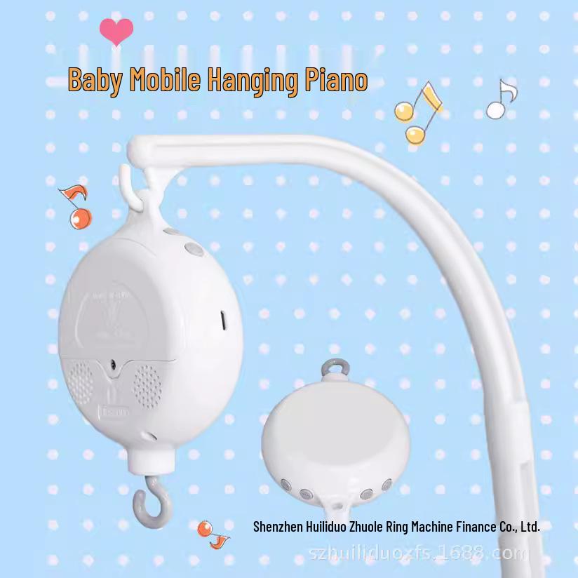 HLEEDUO Bluetooth Baby Crib Mobile with Electric Music Box and USB Connectivity