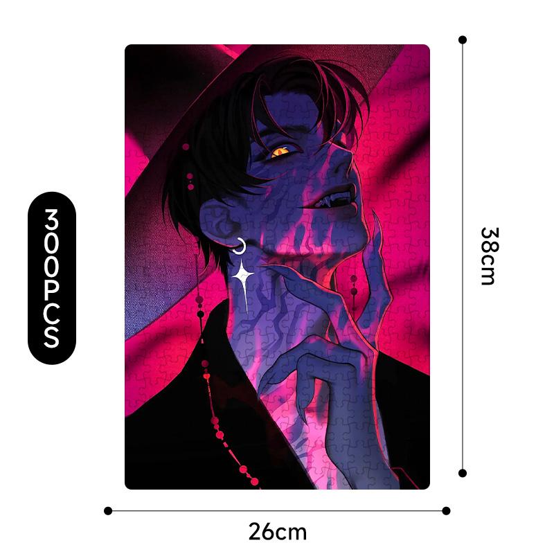 Yeni Kpop Şeytan Avcıları 38*26Cm 300 Parça Yapboz Oyuncakları Rumi Mira Zoey Huntrix Karakter Desenli Masa Oyunu Dekor Çocuk Hediye