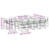 Vidaxl 13-Cz. Garden Furniture Set With Cushions, White, Textilene