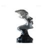 Abstract Transparent Characters Head Sculpture Desk Decoration Ornaments Figures Handicraft Modern Home Decor Accessories