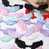 10Pcs Fabric Wing Charm Embossed Fabric Wing Appliques For Handmade Art Craft Home Decoration Clothing Sewing Craft