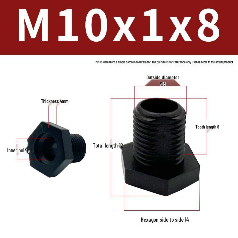 Transparent Acrylic M10 Hexagonal Hollow Screw with Fine Thread