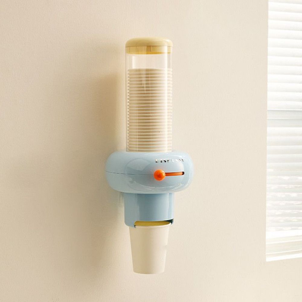 Dispensador Automático de Vasos de Plástico Estante sin Taladro para Almacenamiento de Vasos de Papel para el Hogar